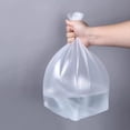 thumbnail image 4 of Oleegame 2PC Disposable Garbage Bag Thickened Flat Mouth With Rolled Garbage Bag Garbage Bag White, 4 of 7