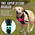 thumbnail image 5 of BARKBAY No Pull Dog Harness Front Clip Heavy Duty Reflective Easy Control Handle for Large Dog Walking(Pink S), 5 of 5