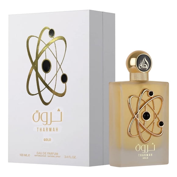 Lattafa Unisexe Tharwah Gold Vaporisateur EDP 3,4 oz Fragrances