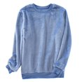 thumbnail image 2 of RKSTN Pajamas For Men Fashion Solid Color Crew Neck Long Sleeve Comfy Sleepwear Spring Lightweight Nightwear Fall Tops, 2 of 3