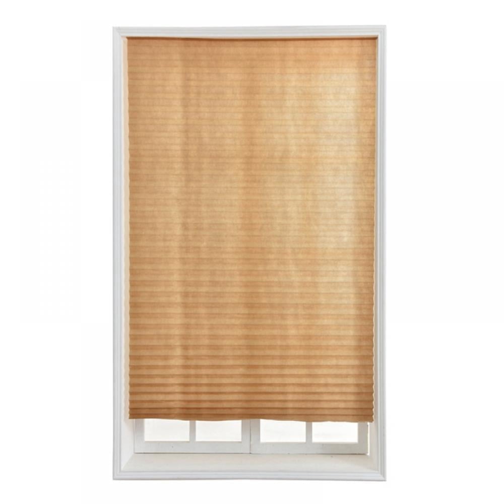 Store Plissé en Papier Occultant Original Sans Outils Noir 24” L X 72” L