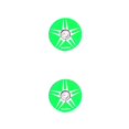 thumbnail image 4 of Guardoinrt RISK Road Bike Rustproof Good Sealing Headset Cover Aluminum Alloy Stem Top Caps with Bolt for Cycling Headset Accessories Green Star Thorn 2Set, 4 of 6