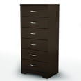 thumbnail image 2 of South Shore Step One 6-Drawer Chest for Adult, in Chocolate, 2 of 9