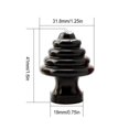 thumbnail image 2 of Bicycle Hub Nut Aluminum Alloy Anti-Rust Anti-corrosion Fixed Gear Wheel Hubs Professional Bike Components Replacing Parts Black, 2 of 9