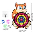 thumbnail image 2 of E Squirrel Design Velcro Dart Board Sticky Ball Target Game For Kids Indoor Fun, 2 of 2