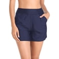 thumbnail image 2 of RELLECIGA Shorts de Bain Taille Haute pour Femmes avec Poches Protection Solaire UV, 2 of 6