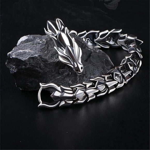 TIMIFIS Bracelets Sterling Silver Dragon Bracelet Link Of Dragon Bracelet For Men Clasp ummer