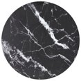 thumbnail image 1 of vidaXL Table Top Black Ø30x0.8 cm Tempered Glass with Marble Design, 1 of 3