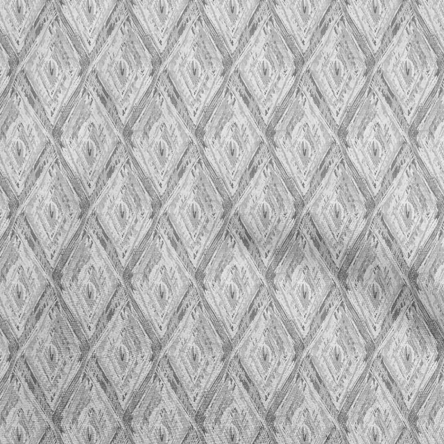oneOone Georgette Viscose Light Gray Fabric Abstract Fabric For Sewing Printed Craft Fabric By The Yard 42 Inch Wide