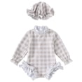 thumbnail image 3 of Girl Rash Guard Swimsuits Hawaiian Ruffle Sun Protection Long Sleeve Toddler Bathing Suit Girl 6-12 Months, 3 of 3