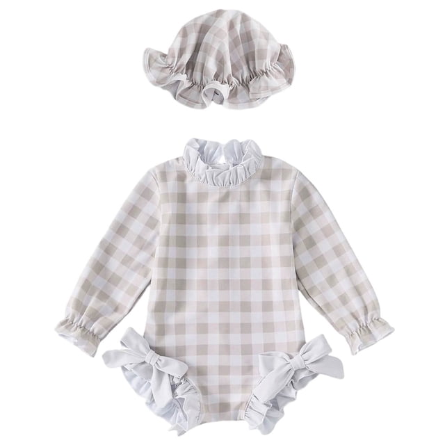 Baby Girls Rash Guard Swimming Bathing Suit Cartoon Long Sleeve Sun Protection Girls Beach Swimsuit Bikini 0-3 Months