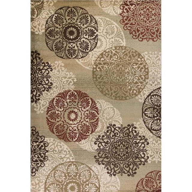 7 ft. 7 in. x 10 ft. 10 in. Polypropylene Sage Area Rug