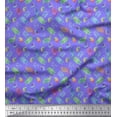 thumbnail image 1 of Soimoi Velvet Fabric Coral & Seashell Ocean Print Fabric by the Yard 58 Inch Wide, 1 of 3