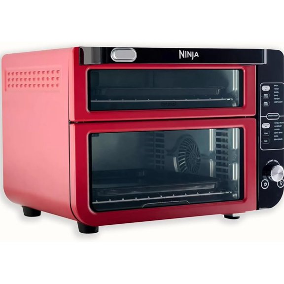 Boîte Ouverte - Ninja DCT401QCM Four Double 12-en-1 avec Porte Flexible - Cannelle
