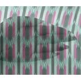 thumbnail image 3 of oneOone Viscose Chiffon Fabric Ikat Style Stripe Print Sewing Fabric BTY 42 Inch Wide, 3 of 3
