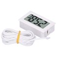 thumbnail image 4 of Digital Hygrometer,, Impact Resistance Digital Temperature Meter, LCD Display  For Greenhouse For Garden For Smart Home For Humidors White, 4 of 8