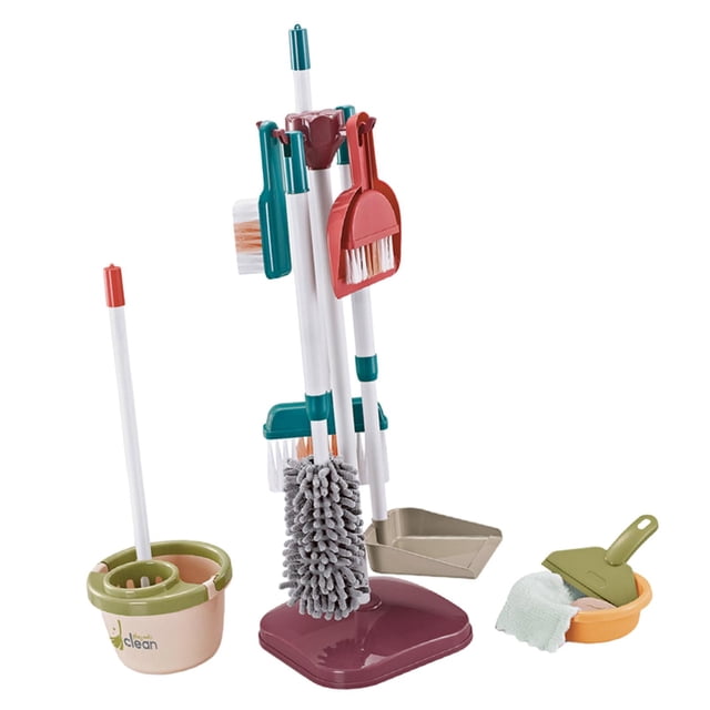 Kids Cleaning Toy Early Educational Toy Housework Cleaning Toy Children Sweeping 13pcs