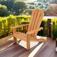 thumbnail image 2 of KidKraft Wooden Adirondack Children's Outdoor Chair, Kid's Patio Furniture, Honey, Gift for Ages 3-8 21.5 x 19.2 x 24.5, 2 of 5