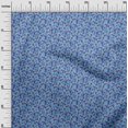thumbnail image 3 of oneOone Rayon Medium Blue Fabric Kalamkari Craft Projects Decor Fabric Printed By The Yard 56 Inch Wide, 3 of 5