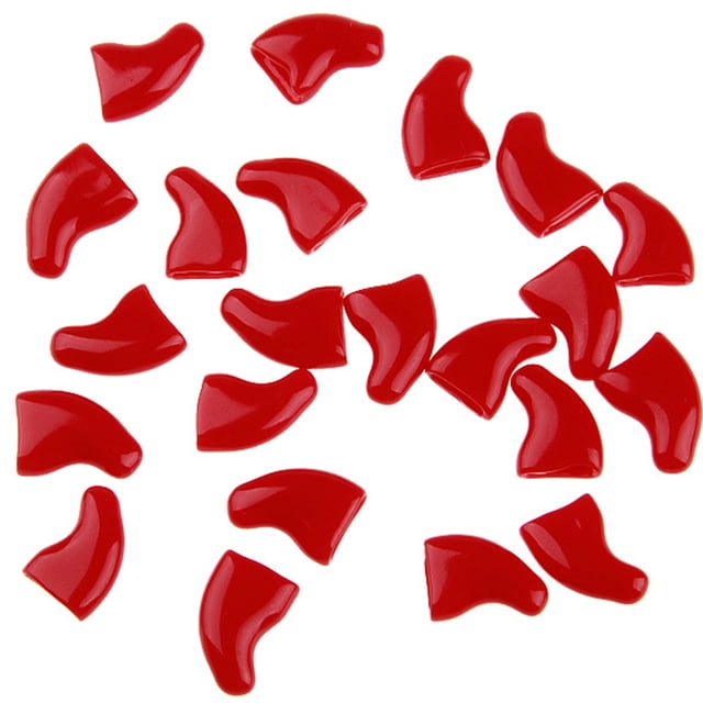 20PCS Cat Nail Caps Protective Soft Kitten Paw Caps Cat Claw Covers with Glue