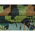thumbnail image 4 of oneOone Velvet Light Green Fabric Tropical Leaves & Leopard Craft Projects Decor Fabric Printed By The Yard 58 Inch Wide, 4 of 5