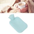 thumbnail image 4 of Warm Water Bag, Portable 500ML Hot Water Bottle Pressure Resistant Large Thread Bite  For Hands For Neck For Student Green,Blue, 4 of 8