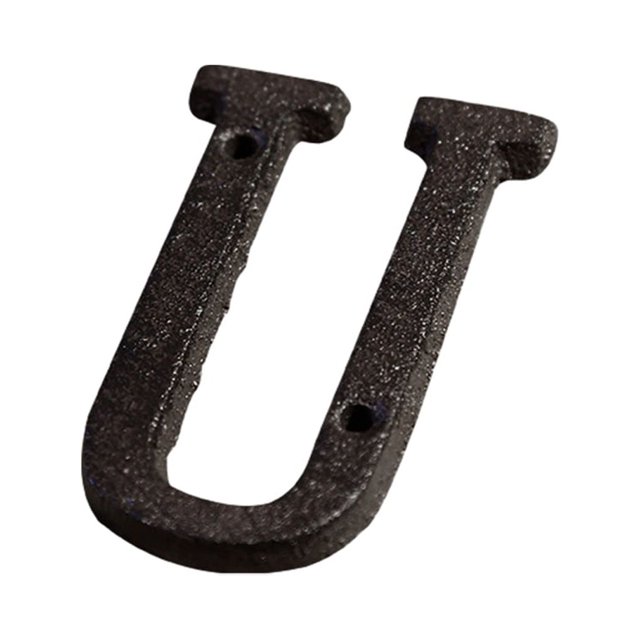 Ruiboury Metal Letters House Numbers Not Easy To Fade Easy To Install Metal House Number Plaque Iron Decoration Doorplate B17--U 2Set