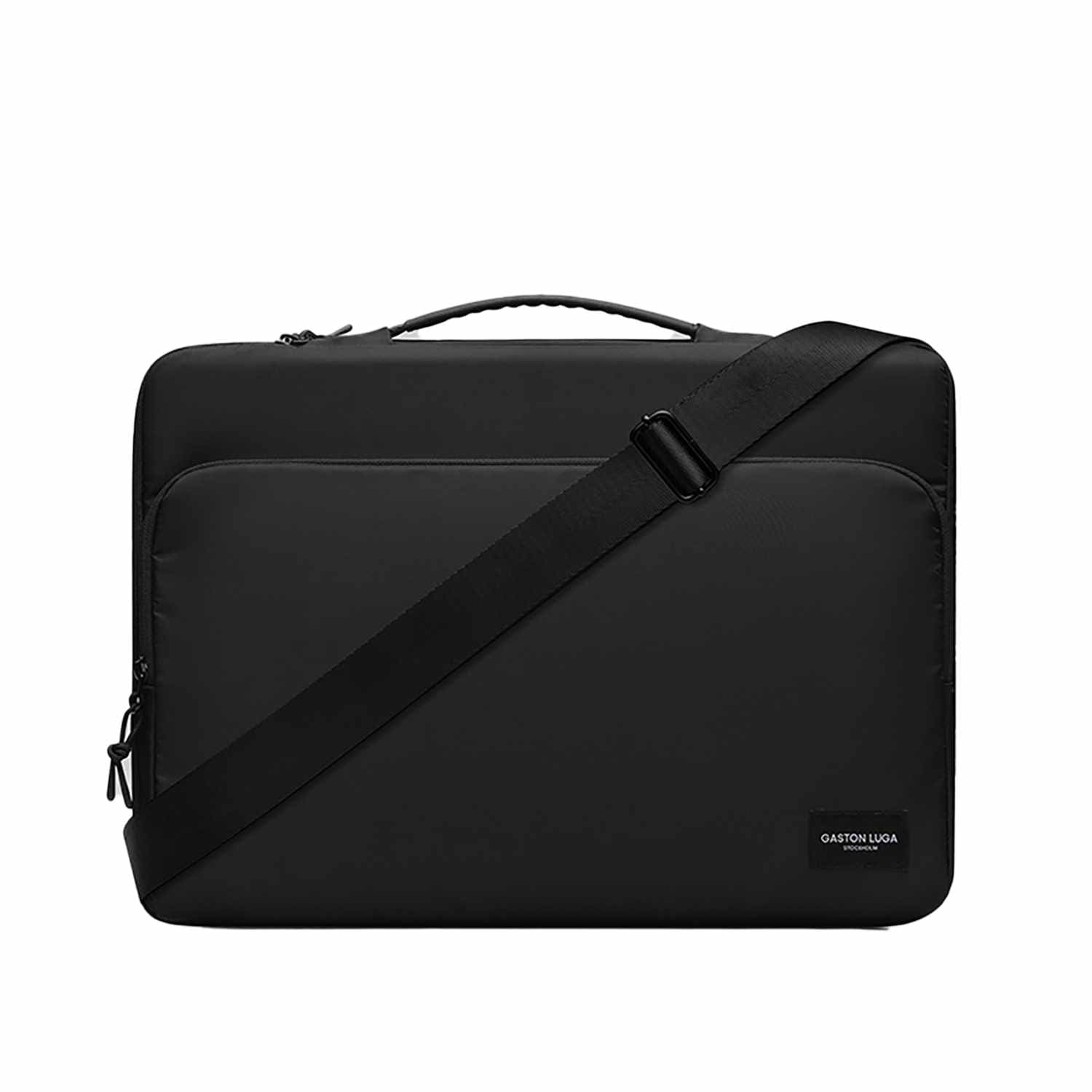 Gaston Luga Dash Cushioned Briefcase 16" | Fits Laptops 11″- 16″ | Black