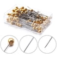 thumbnail image 3 of Needle and Thread Kit Sewing Pins Set for DIY Projects – 100 Straight Pins with Multicolor Pearlized Heads for Fabric Quilting and Crafting, 3 of 3