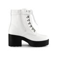 thumbnail image 3 of Unique Bargains Bottes de Combat à Cheville à Plateforme à Talon Épais pour Femmes, 3 of 8