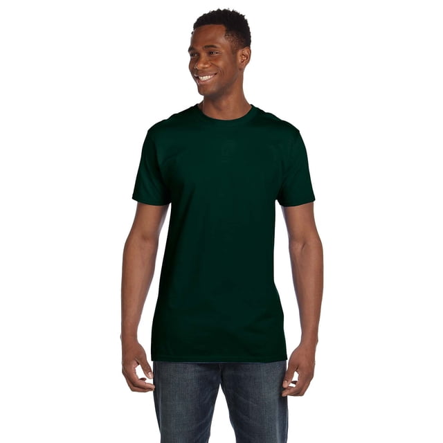 Hanes T-Shirt à Col Ras du Cou en Coton Ringspun Nano-T pour Hommes, Style 4980