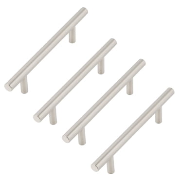 Era Round Pull Cabinet Handles 4-pack, Satin Nickel