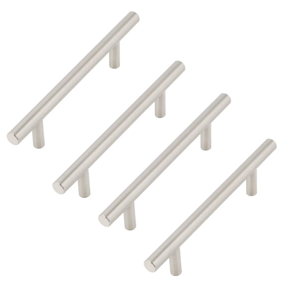 Era Round Pull Cabinet Handles 4-pack, Satin Nickel