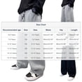 thumbnail image 3 of Boys Pants,Casual Fall Regular Solid Color Sports Loose Wide Leg Sweatpants,Wide Leg Pants, 3 of 9