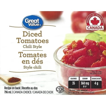 Great Value Chili Style Diced Tomatoes