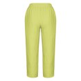 thumbnail image 5 of Timegard Plus Size Pants for Women Elastic Waist Solid Color Comfy Fall Casual Crop Pants with Pockets, 5 of 5