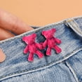 thumbnail image 2 of Jean Button Pins Cute Bear No-Sew Waist Button,Jean Buttons Pins for Loose Jeans Waist Button,No Sewing Required,Waist Tighten Metal Waist Button Pin for Jeans Buttons for Sewing, 2 of 3