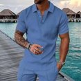 thumbnail image 5 of Chemises à Manches Courtes pour Hommes Survêtement d'Été pour Hommes Tenues Courtes Mode Chemise Décontractée à Manches Courtes Chemise à Manches Courtes Col Rabattu Blouse et Chemise Chemise à Manches Longues Hommes Chemises à Manches Courtes, 5 of 5