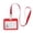 Red, variant on Dvkptbk Id Card Holder Double-Sided Transparent Employee Work Card Employee Plastic ID Card Id Card Holder