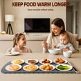 thumbnail image 2 of Warming Mat for Food Extra Large 36"x16", 500W Food Warming Mats for Countertop, Food Warmer Trays Chafing Dishes for Buffets Party, 9-Level Temp 12H, 2 of 8