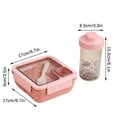 thumbnail image 3 of EGNMCR Lunch Bags for Women Lunch Box Bento Box Portable Plastic Partition Integrated Lunch Box, Multi-functional Light Food Bento Box lunch boxes, 3 of 3