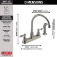 thumbnail image 4 of Delta Faucet Robinet de Cuisine 2-Hendaux Spry Ss 21996LF-SS, 4 of 6