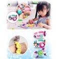 thumbnail image 2 of 150PCS Snap Bead Set DIY Pop Bead Jewelry Making Bead for Necklace Bracelet Ring, 2 of 8