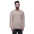 thumbnail image 1 of Atasi Indian Traditional Kurta For Men Keyhole Neck Short KurtaShirtFor Boys, 1 of 1