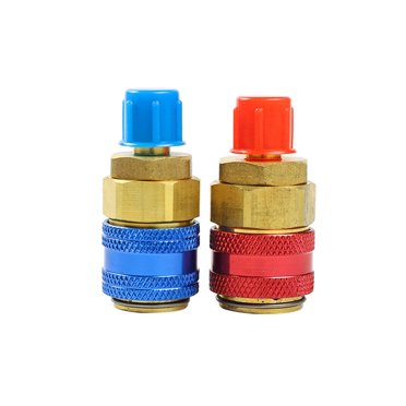 Amdohai 1 Paire R134A H/G Auto Voiture Coupleur Rapide Connecteur Adaptateurs en Laiton Réfrigérant de Climatisation Manomètre de Collecteur CA Réglable