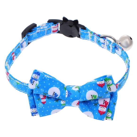 Kitten Collar Cat Bowtie Collar Pet Cat Photo Prop Snowman Cat Necklace