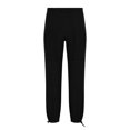 thumbnail image 4 of RXIRUCGD Men's Fashion Drawstring Elastic Waist Solid Color Casual Length Pants, Black, Size: S, 4 of 6