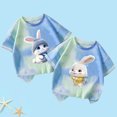 thumbnail image 2 of Jamicy Chemises de Bain pour Filles Cadeau pour Enfants Hauts Mignons pour Filles 2 Pcs Manches Courtes T-Shirts d'Été Mode T-Shirts Graphiques Col Rond Chandail Tee, 2 of 3