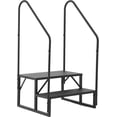 thumbnail image 1 of Kojooin RV Steps, RV Stairs with Handrail & Anti-Slip Panel, 660lb Capacity Hot Tub Steps, Portable Trailer Ladder for Mobile Home, Outdoor, Camping, Travel, Porch, SPA, Pool, 1 of 6