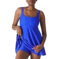 thumbnail image 3 of RELLECIGA Women's Square Neckline One Piece Skirt Swimsuit Tummy Control Swimwear Bathing Suits, 3 of 6